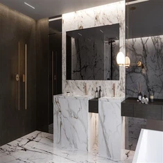 ตู้ห้องน้ำหรูหราของอิตาลีแสง